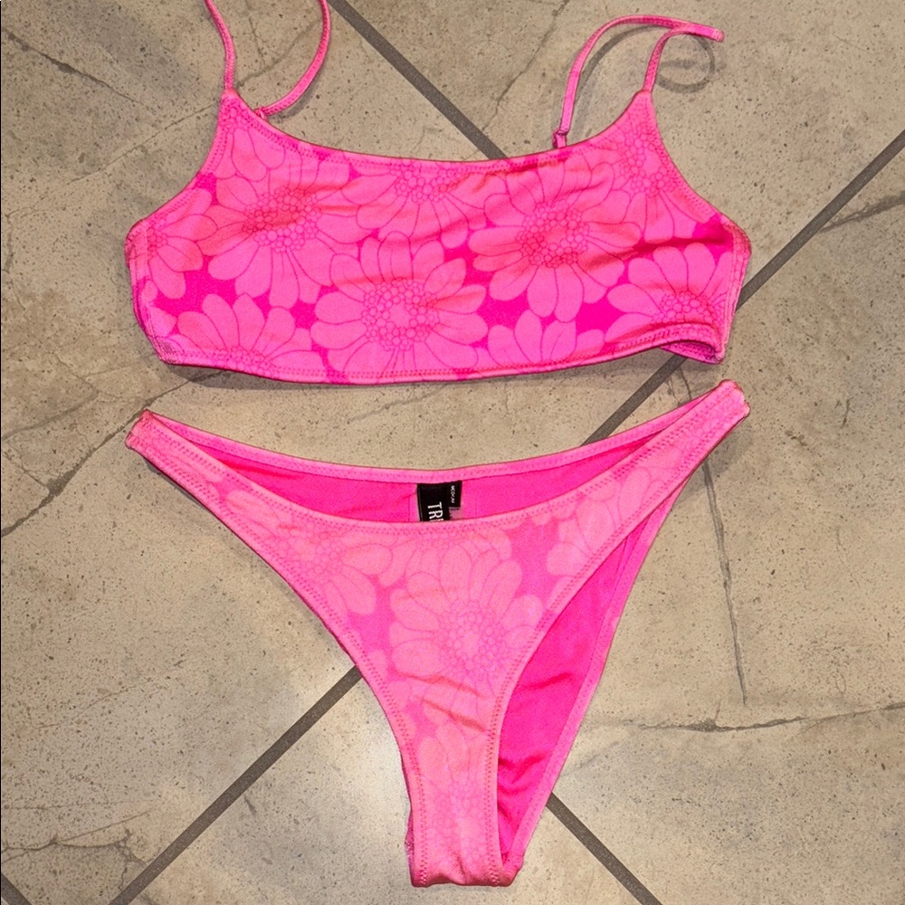 Triangl Swimwear Pink Floral Bikini